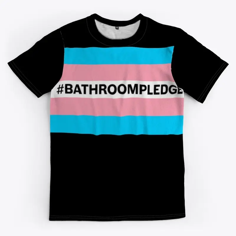 Bathroom Pledge Large Flag