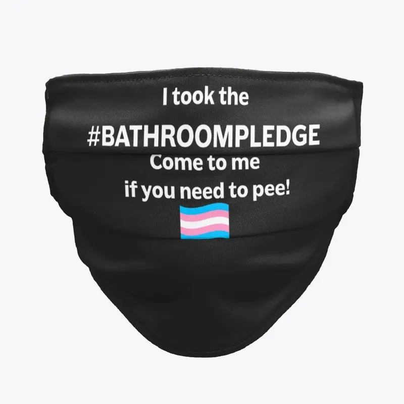 Bathroom Pledge Small Flag