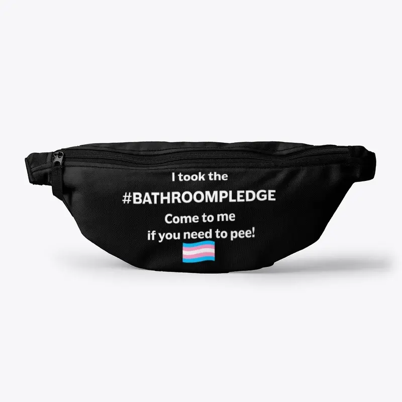 Bathroom Pledge Small Flag