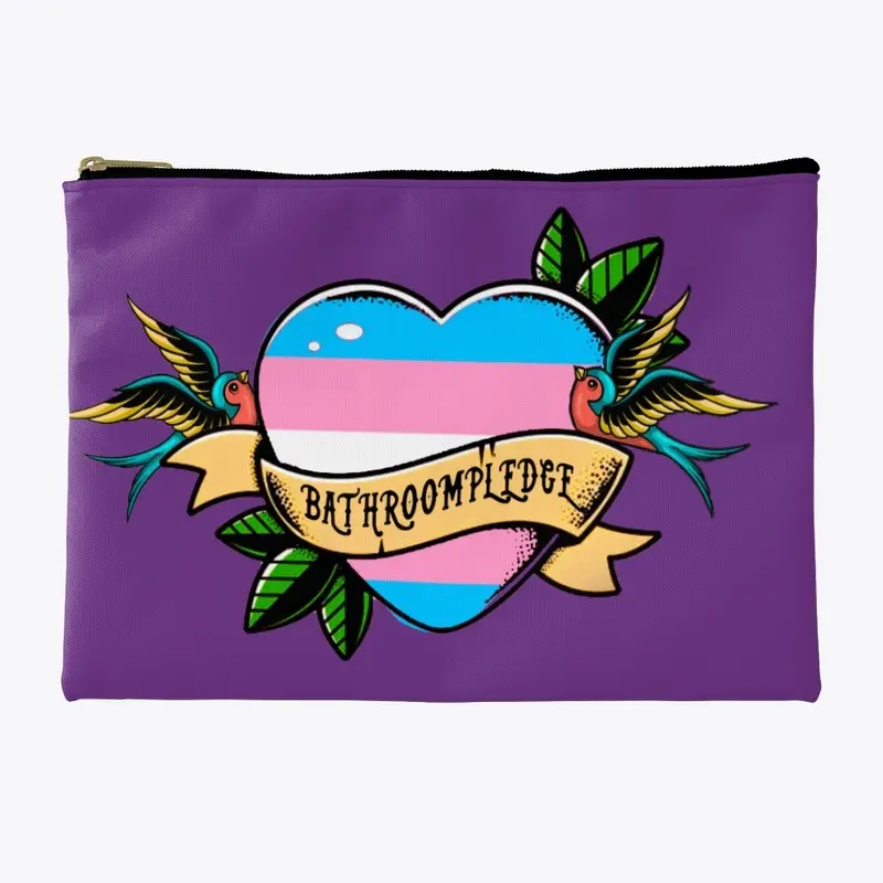 BATHROOM PLEDGE TRANS FLAG TATTOO 